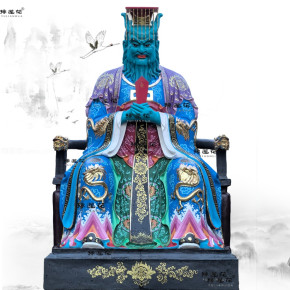 东海龙王是什么颜色的龙龙王庙雕像定做黄龙爷神像青龙王神像生产